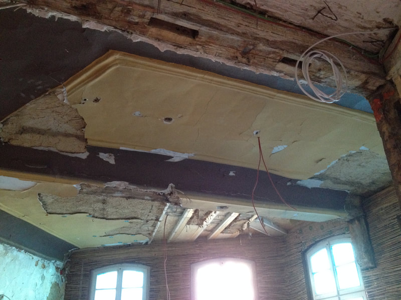 Historische Deckenmalerei im Adler