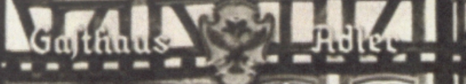 Historischer Schriftzug Gasthaus Adler